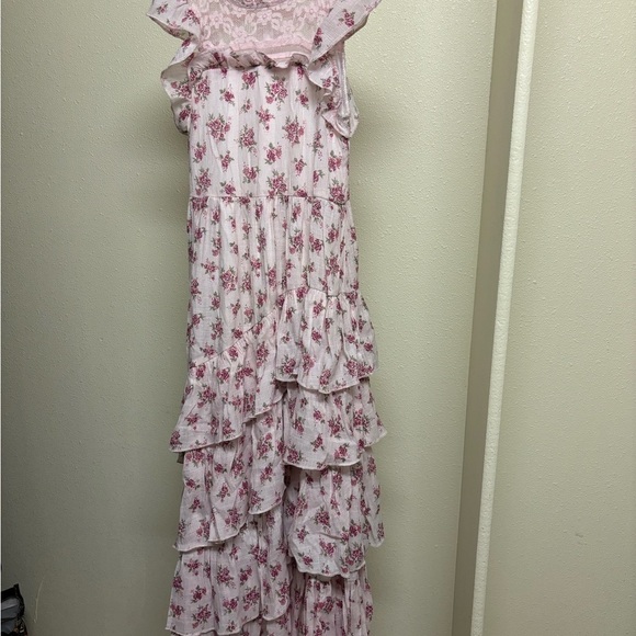 Mia Joy Other - Mia Joy Floral Ruffle Maxi Dress